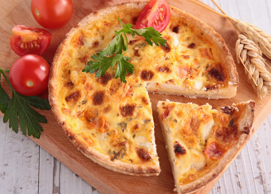 In the Kitchen with Churchill Chefs Presents Red Pepper & Tomato Quiche